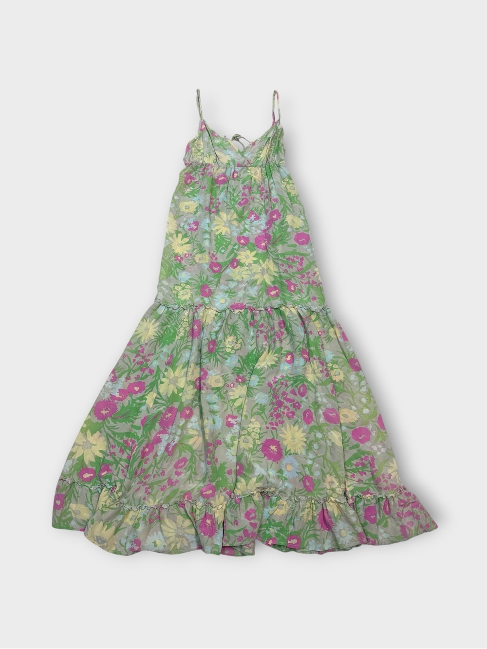 Tori Richard Silk Floral Maxi Dress — Size 4